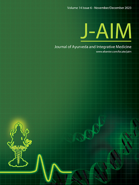 Go to journal home page - Journal of Ayurveda and Integrative Medicine